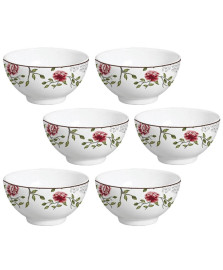 Jogo 06 bowls chamonix lilás jade cerâmicas saldo