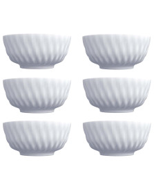 Jogo 06 bowls plissan branco germer