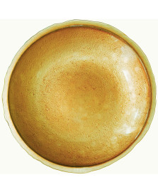 Centro de mesa 55 cm vidro natural dourado vylux saldo