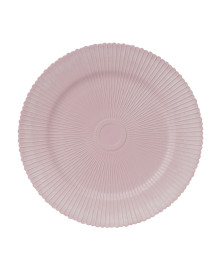Sousplat de plastico onix rosa 33cm lyor