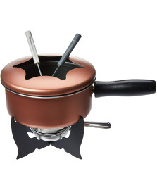 Conjunto 10 peças p/ fondue cobre brinox 