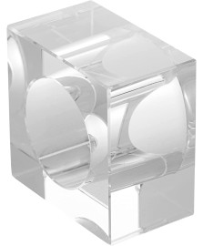 Jogo 4 aneis para guardanapos cristal optico square 5x3cm
