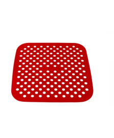 Forro silicone para fritadeira quadrada vermelho mimo style