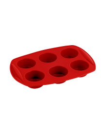 Forma silicone para muffin vermelha kenya