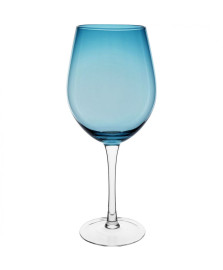 Jogo de 6 taças vinho 350 ml cristalin azul ink