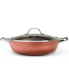 Panela wok c/ tampa 3.55 l alumínio curry brinox