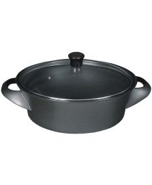 Panela wok ceramica preta 32 cm ceraflame