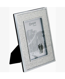 Porta retrato magnético 10 x 15 cm plastico prata