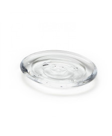 Saboneteira simples droplet transparente umbra