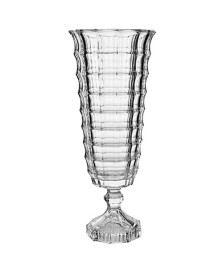Vaso cristal com pé 40 cm square lhermitage