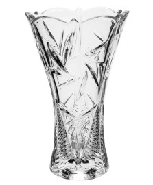 Vaso em cristal 25 cm pinwheel bohemia saldo