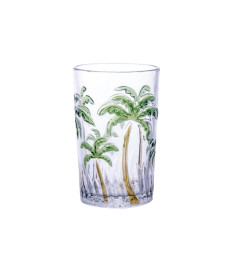 Jogo de copos agua palm tree color class home