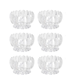 Conjunto 06 bowls de cristal geneva 11 x 6,5 cm wolff