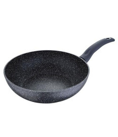 Frigideira wok all induction 28x7,2cm cinza bergner