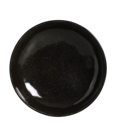 Prato fundo bio stoneware black sand porto brasil
