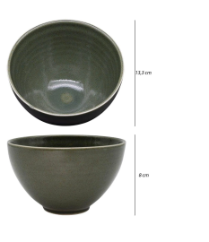 Bowl de cerâmica 13cm verde villacer