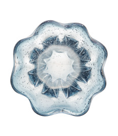 Vaso de vidro italy azul 18x18,5cm wolff