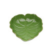 Folha decorativa ceramica pequena verde lyor