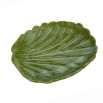 Folha decorativa ceramica banana leaf verde 19x16x3,5 cm lyor