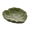 Prato decorativo de ceramica banana leaf verde 28,5x27x7cm lyor 