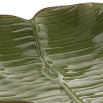 Prato decorativo de ceramica banana leaf verde 28,5x27x7cm lyor 
