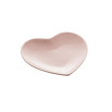Coração decorativo de ceramica heart rosa 27x26x3cm lyor