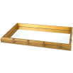 Bandeja madeira c/espelho bambu 55x35x4cm woodart