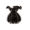Vaso de vidro italy preto e rose 11,5x13cm wolff