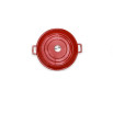 Caçarola baixa com tampa sauté vermelha 31.4cm 3,5l haus concept 