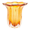 Vaso de vidro italy ambar 18x18,5cm wolff