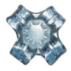 Vaso de vidro italy azul 15x16cm wolff