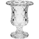 Vaso com pé de vidro diamond 14,5 x 11,5 cm lyor