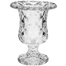 Vaso com pé de vidro diamond 14,5 x 11,5 cm lyor