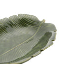 Folha Decorativa de Cerâmica Banana Leaf Verde 23 x 16 x 4,5 cm LYOR