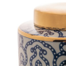 Potiche decorativo porcelana azul/branco 18x36cm royal 