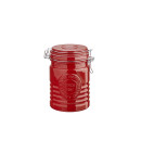 Pote de vidro tampa hermetica velvety 650ml vermelho hauskraft